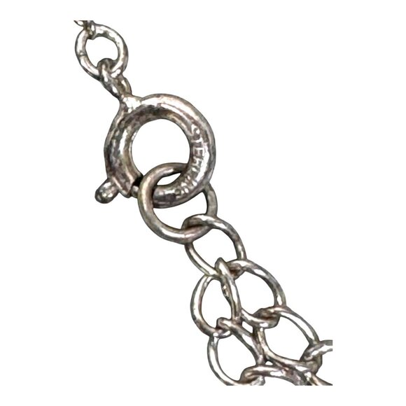 MWS Sterling Silver Faceted Ruby Amethyst Teardrop Gemstone Necklace Earring Set - Picture 3 of 12